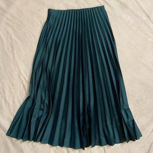 Zara Women's Emerald Pleated Skirt, Size Small